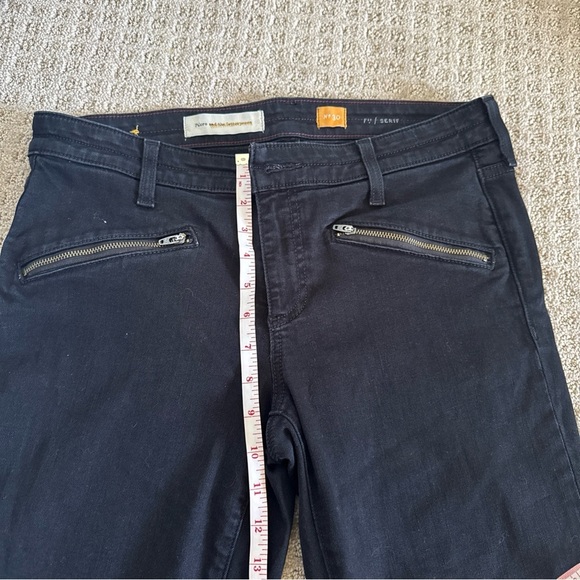 Pilcro And The Letterpress Ankle Zip Black Mid Rise Denim Jeans Sz 30 - Picture 5 of 10